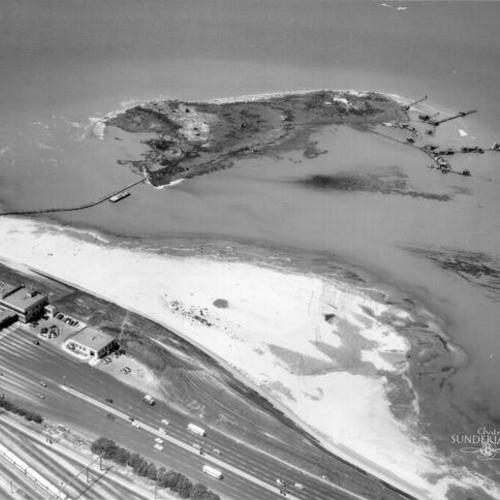 [Aerial view of 'KROW Island']