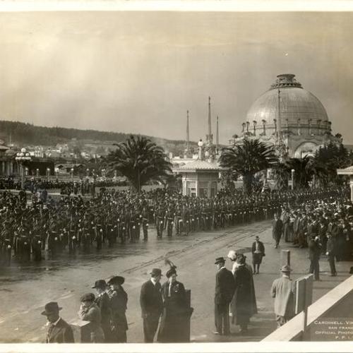 [Opening day parade at the Panama-Pacific International Exposition]