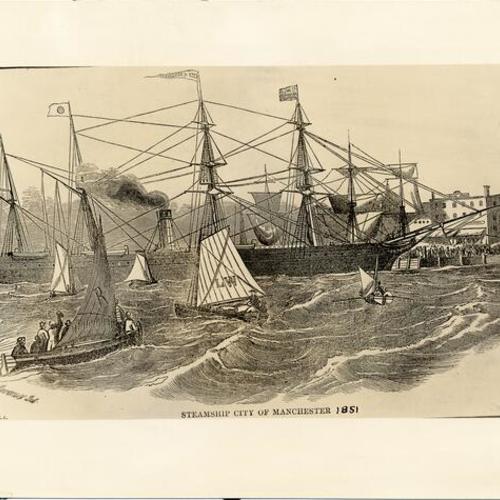 STEAMSHIP CITY OF MANCHESTER. 1851