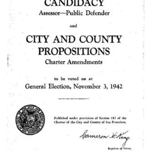 1942-11-03, San Francisco Voter Information Pamphlet