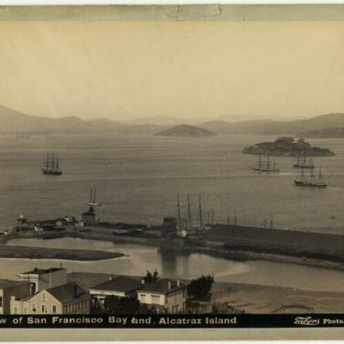B 844. View of San Francisco Bay and Alcatraz