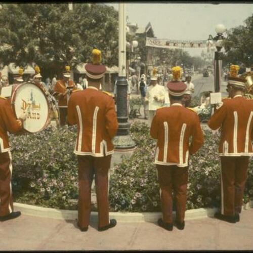 Disneyland marching band performing