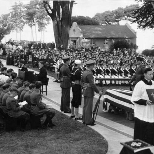 [Armistice Day ceremony at the Presidio]