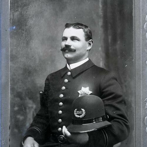 [San Francisco Police Officer Max Fenner, badge number 256, died 1906]