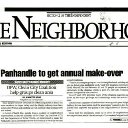 Panhandle to get Annual Makeover, SF Independent, April 16 1996