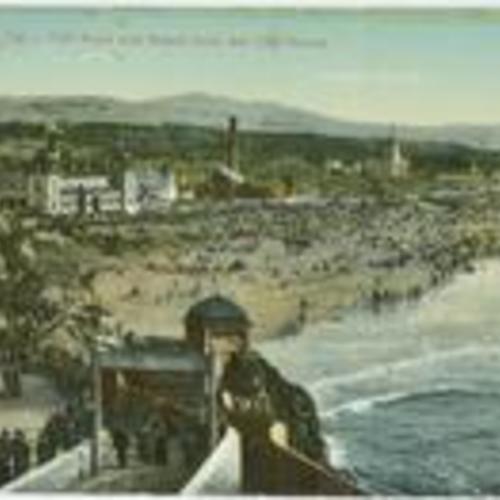 San Francisco, Cal. - Cliff Road and beach from the Cliff House