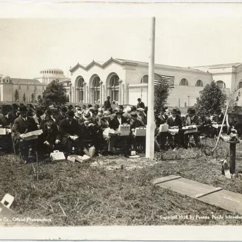 [Groundbreaking ceremony for Orange Blossom Building at the Panama-Pacific International Exposition]