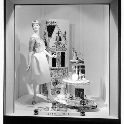 [Window display at the City of Paris department store]