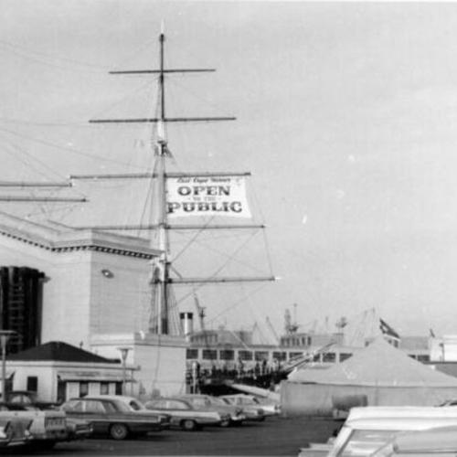 [Tent for Clydesdale horses at Fisherman's Wharf]