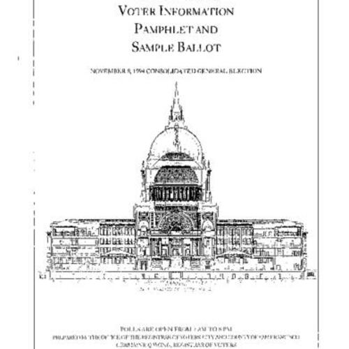 1994-11-08, San Francisco Voter Information Pamphlet