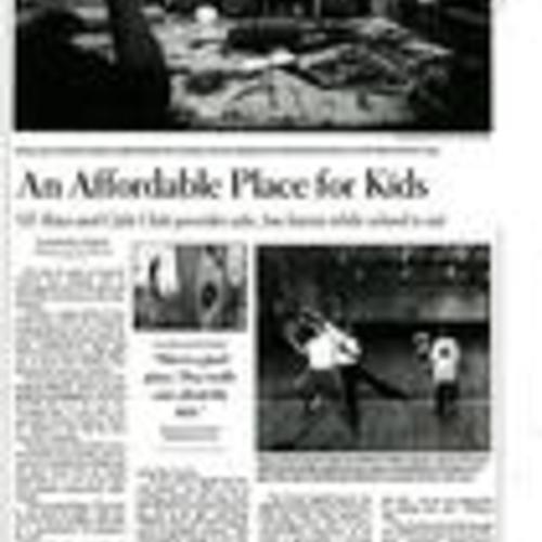 An Affordable Place for Kids, San Francisco Chronicle, September 19 1999