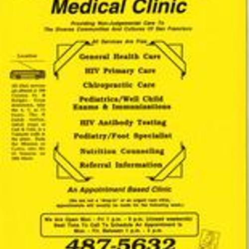 Haight Ashbury Free Medical Clinic, Flyer, June 1996