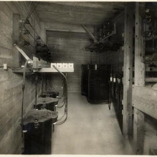 [Interior view of electrical vaults]