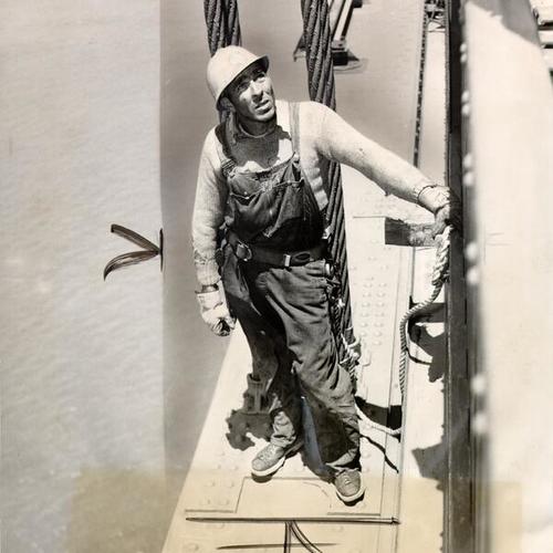 [Golden Gate Bridge worker George Schwindeman, who helped prevent a suicide on the bridge]