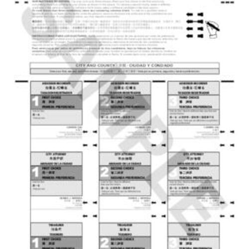 2013-11-05, San Francisco Election Ballots