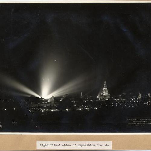 Night Illumination of Exposition Grounds