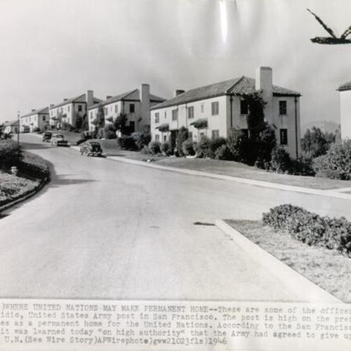 [Officers' houses at the Presidio of San Francisco]