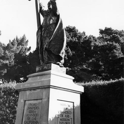 [Father Junipero Serra monument in Golden Gate Park]