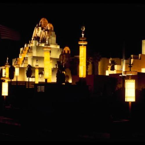 Elephant Towers at night