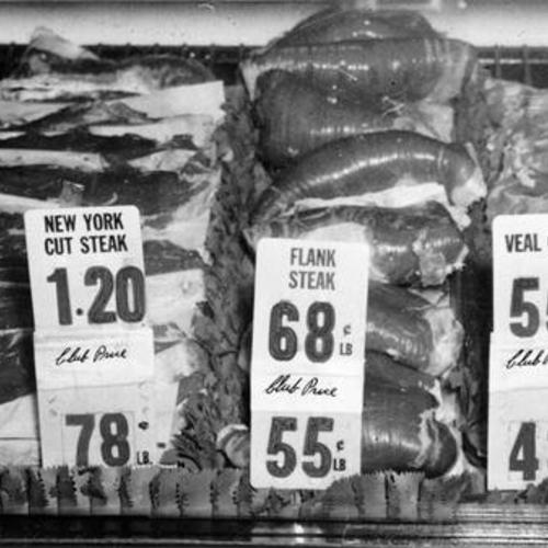 [Meat department at Foodland market]