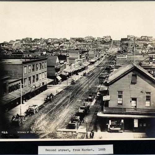 Second street from Market. 1865
