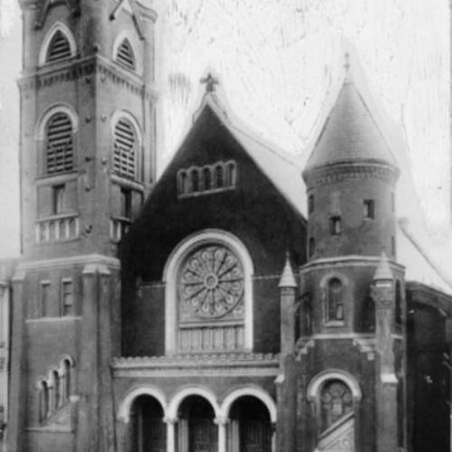 [Frontal view of St. Mark's Lutheran Church]