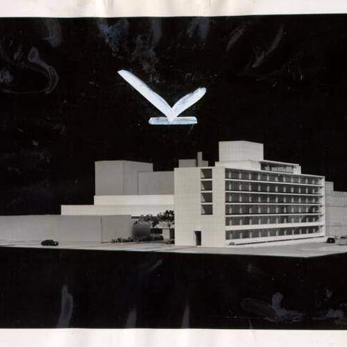 [Architect's model of Mount Zion Hospital]
