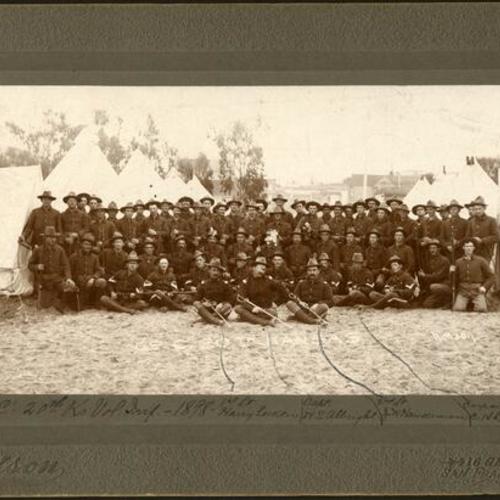 [20th Kansas Volunteer Infantry, Co. "C", taken at Camp Merritt, San Francisco]
