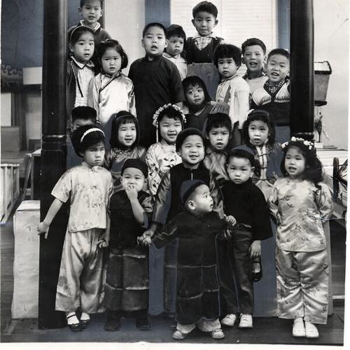 [Group of young Chinese children from Chinatown]