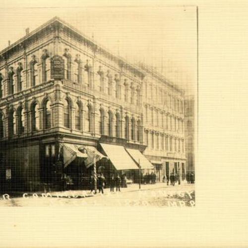 [Southeast corner of Commercial and Montgomery streets]