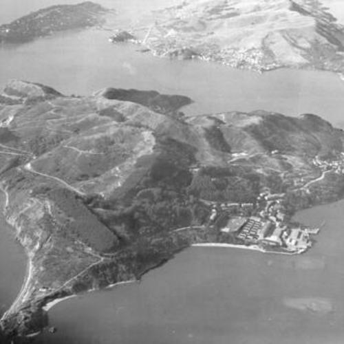 [Aerial photo of Angel Island]
