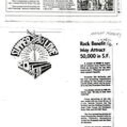 "Rock Benefit May Attract 50,000 in S.F.", San Francisco Chronicle, September 1983