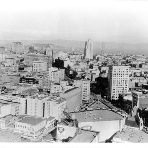 [View of San Francisco from Empire Hotel, looking east]