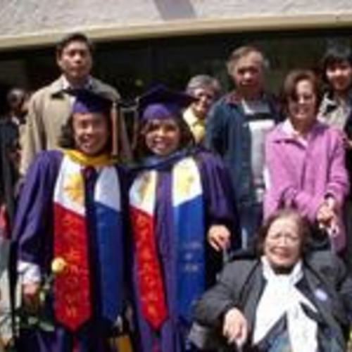 [Dr. Venni, Ms. Loudy, Carlos, Elizabeth, Charles, Charity and Alicia at Filipino Graduation at San Francisco State University]