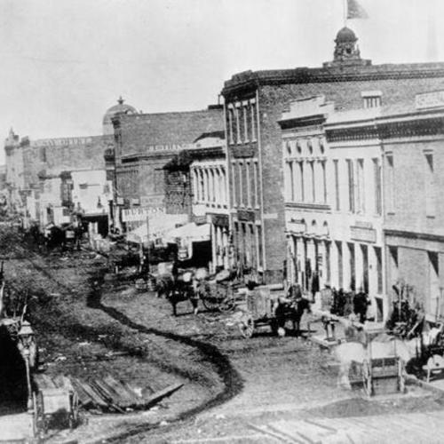 California Street Looking East From Montgomery, 1865