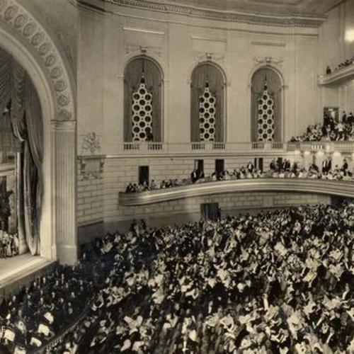 Act I - "La Tosca", Opening Performance, War memorial Opera House, October 15, 1932