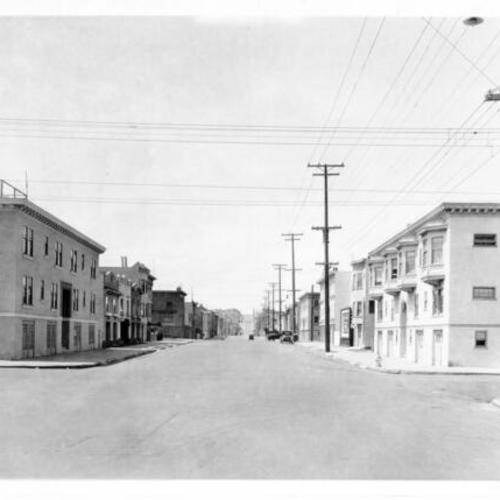 [Anza Street at Eighteenth Avenue, looking west, 1927]
