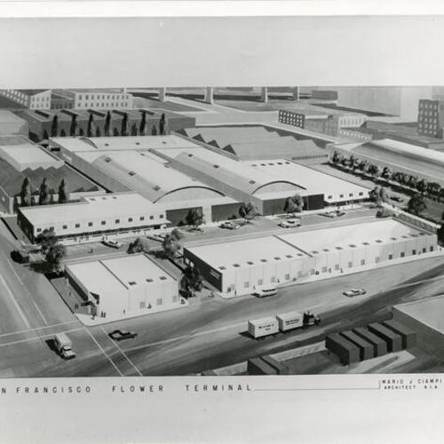 [Proposed San Francisco Flower Terminal by Mario J. Ciampi, Architect AIA]