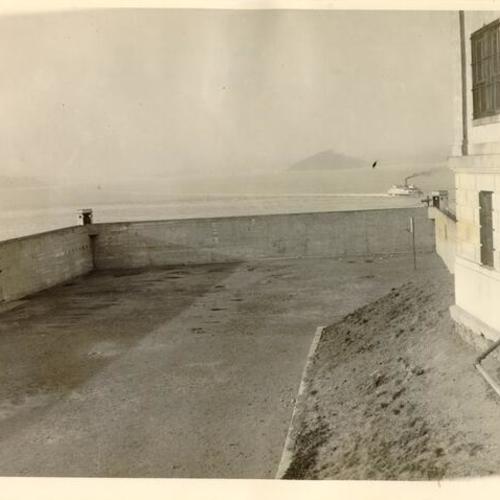 [View from military prison on Alcatraz Island]