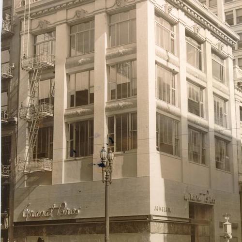 [Granat Bros. Jewelers at Geary Street and Grant Avenue]