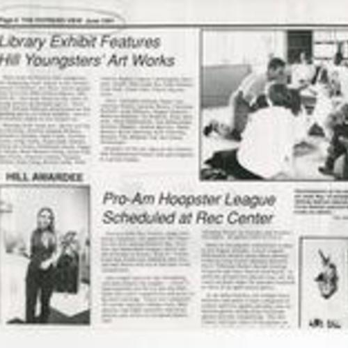 Library Exhibit Features Hill Youngsters' Art Works, Potrero View, June 1991