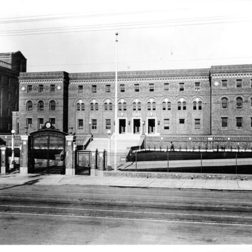 [Exterior view of San Francisco General Hospital administration building]