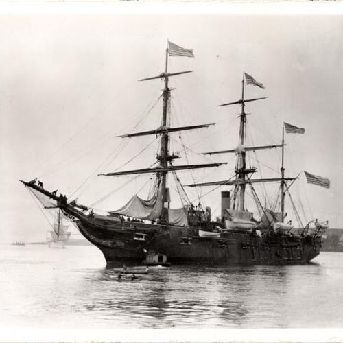 [Wooden sailing ship "Hartford"]