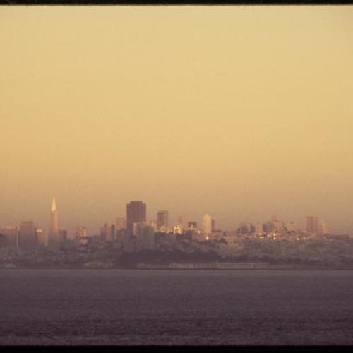 San Francisco skyline from Marin