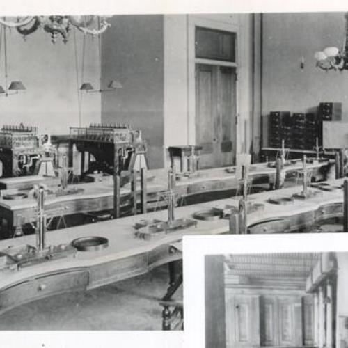 [Assayer's laboratory in old Mint building at Fifth and Mission street]