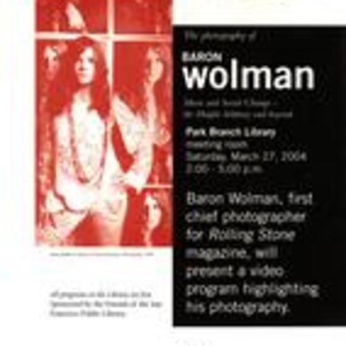 The Photography of Baron Wolman, Poster, Park Branch