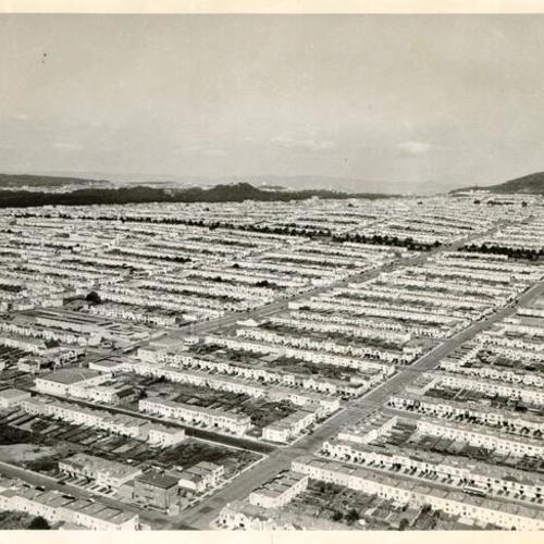 [Aerial view of the Sunset District]