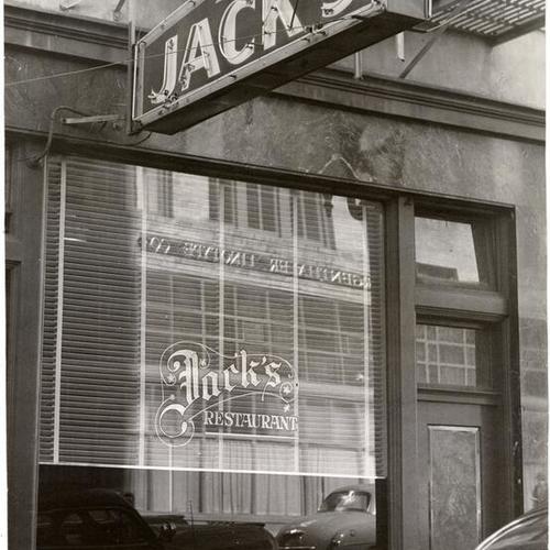 [Exterior of Jack's Restaurant]