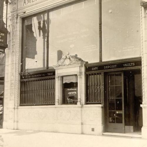 [American Trust Company located at Market street and Van Ness avenue]