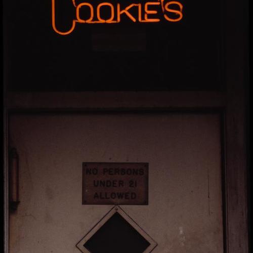 Cookie's bar entrance